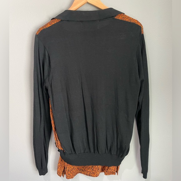DVF Silk/Cotton Animal Print Sweater & Cami Set (S) - Picture 4 of 12